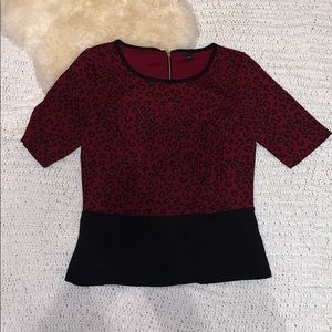 Ann Taylor cheetah blouse